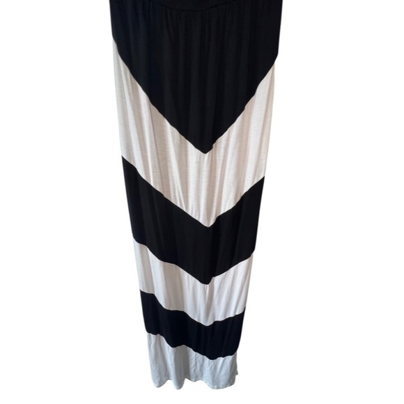 Design History Strapless Maxi Dress Size Small Black and White - Picture 2 of 5
